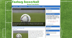 Desktop Screenshot of fantasysoccerball.co.uk